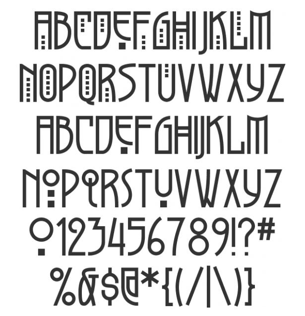 Art Nouveau Font Art Nouveau Font
