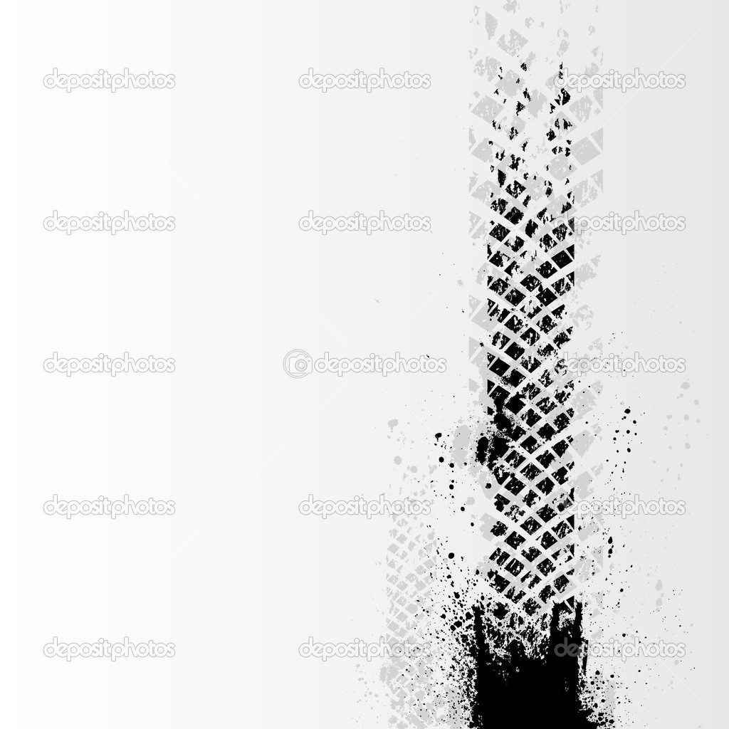 Bike Tire Tracks Vector