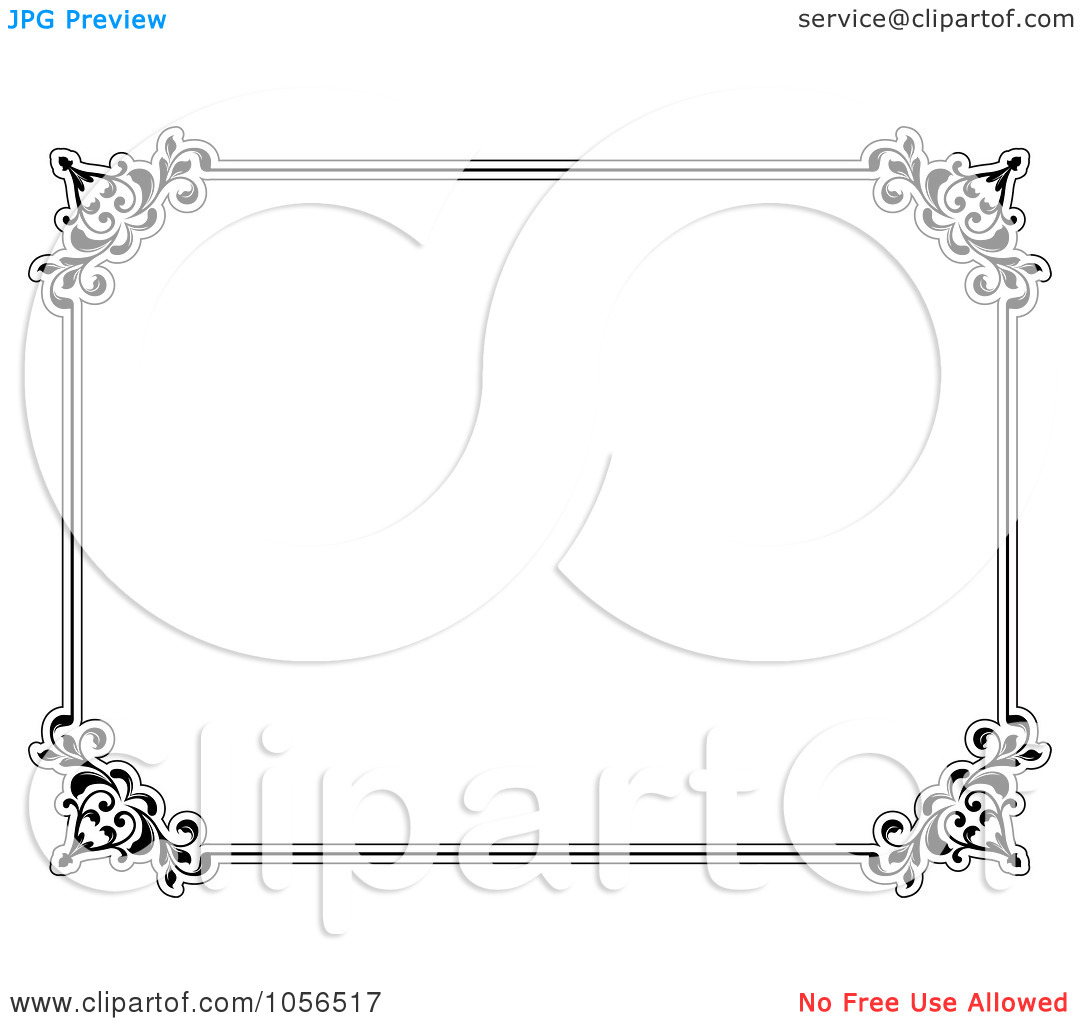 clip art frames for certificates - photo #19