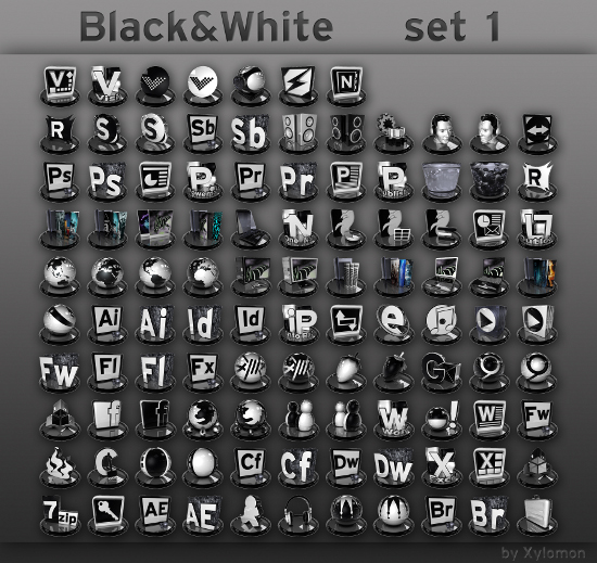 Black and White Icons