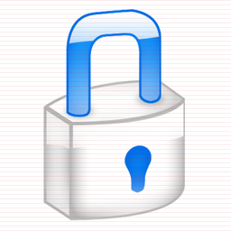 Black and White Lock Icon