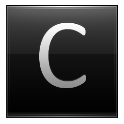 Black Letter C Icon