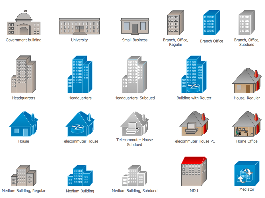 Building Shape Visio Stencil