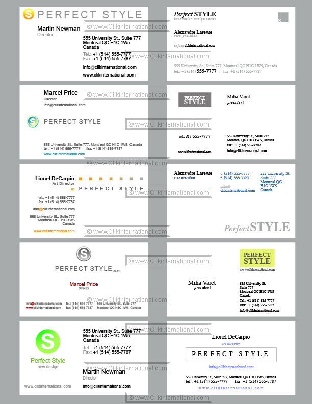 Business Card Design Templates