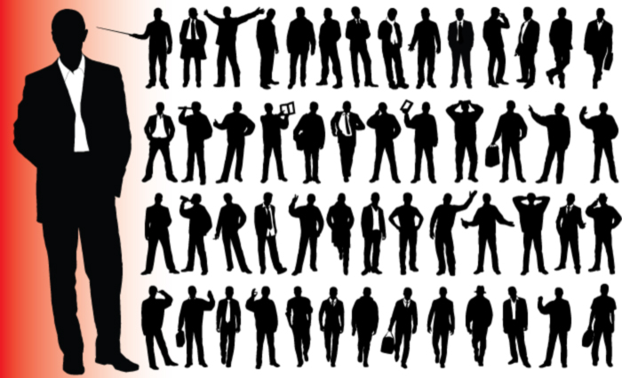 Business People Silhouette Vector