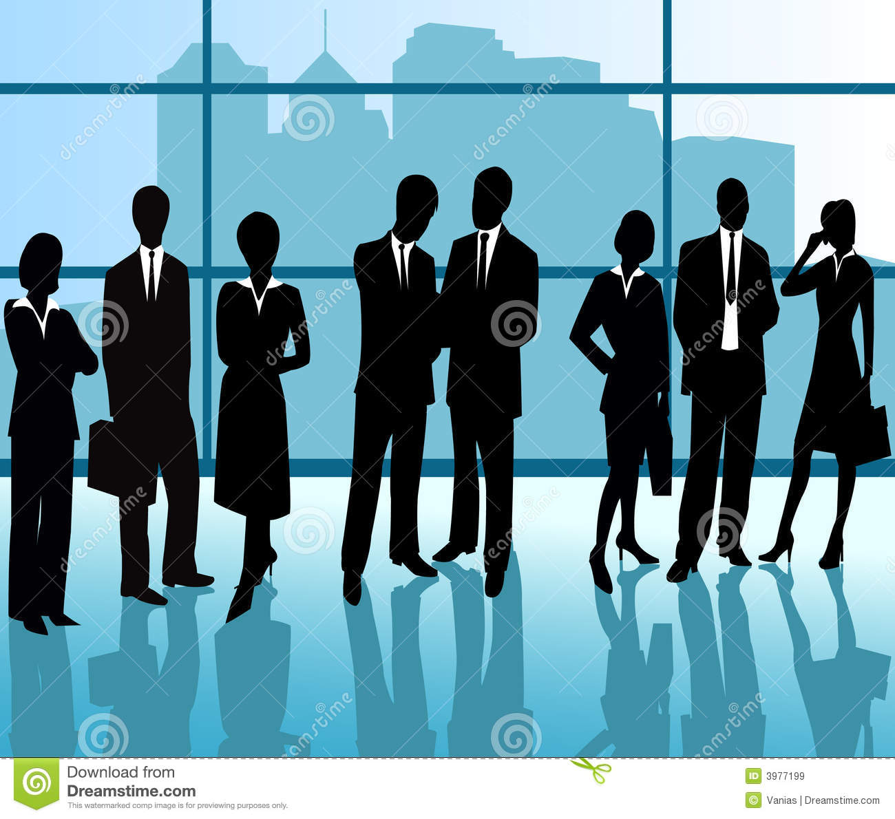 Business People Silhouette Vector