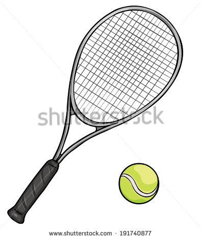 Cartoon Tennis Racket