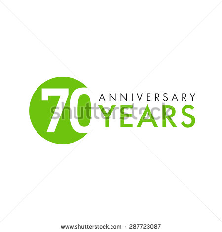 Celebrating 70th Anniversary Logo