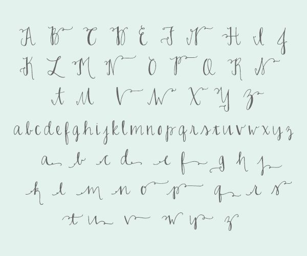 Charming Font Calligraphy