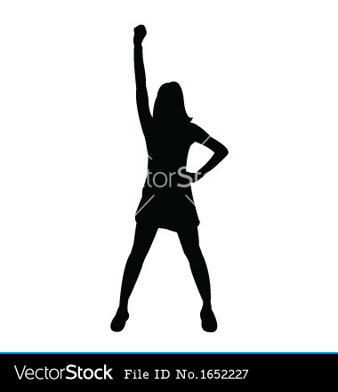 Cheer Stunt Silhouette Clip Art