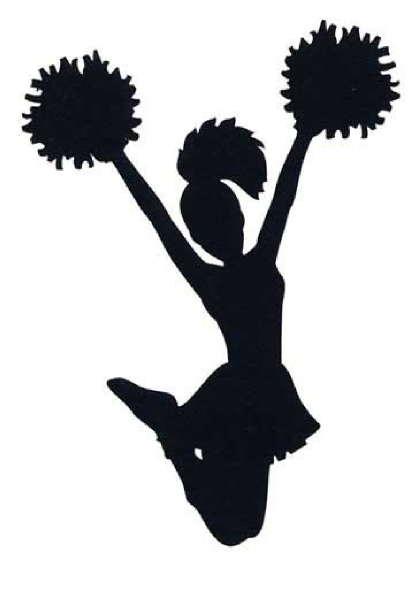 Cheerleader Silhouette Clip Art