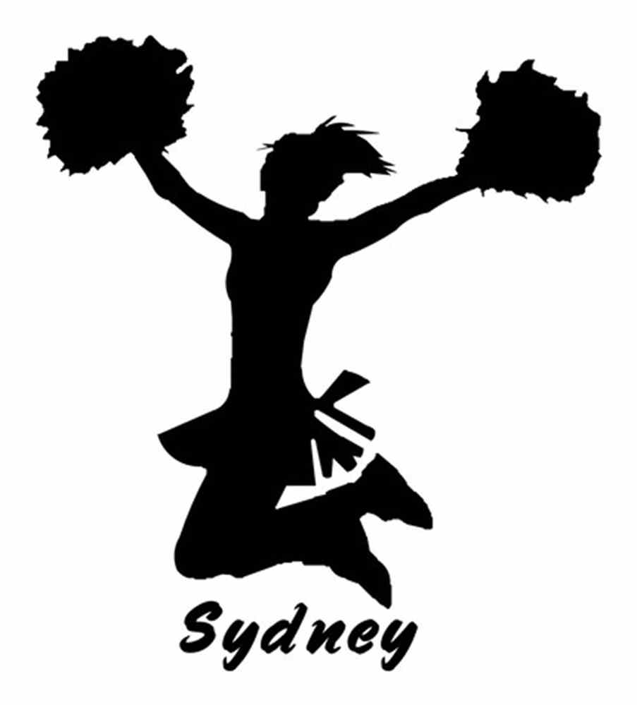 Cheerleader Silhouette Clip Art