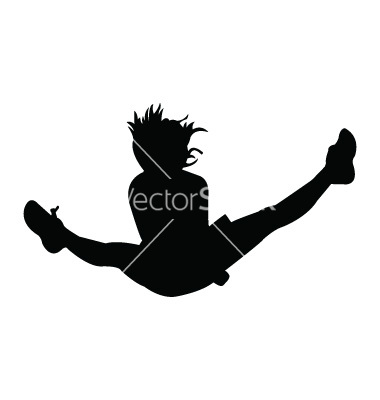 Cheerleader Silhouette Vector