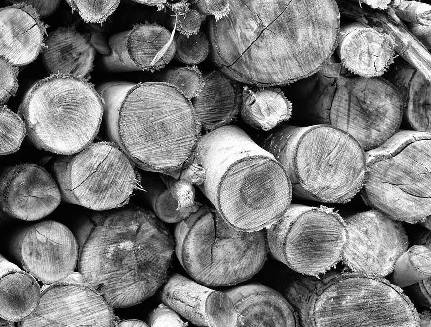 Chopped and Stacked Wood Images