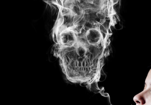 Cigarette Smoke Skull