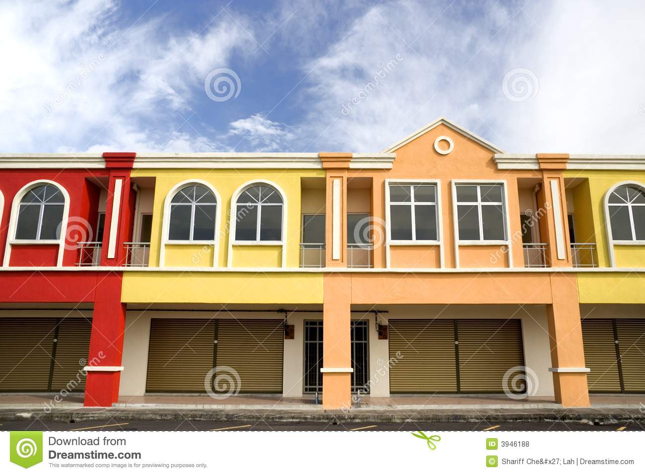 Colorful Row Houses Colorful Row Houses
