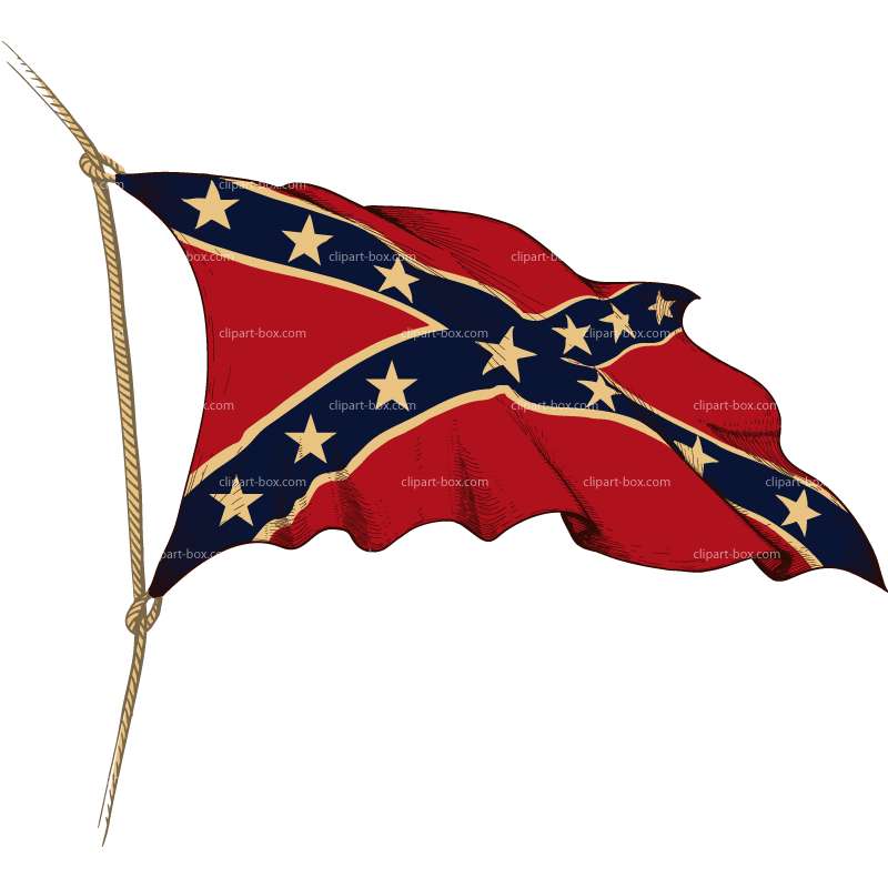 Confederate Flag Vector Clip Art