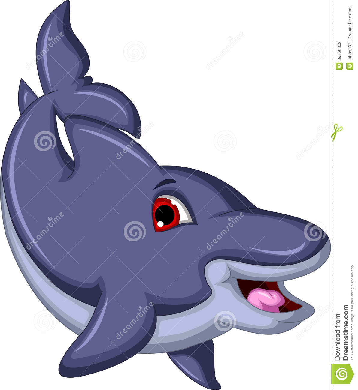 Cute Cartoon Dolphins