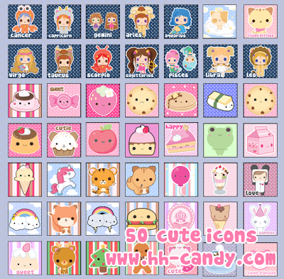 Cute Kawaii Icons