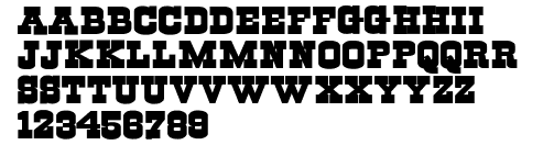 Dallas Cowboys Stencil Font