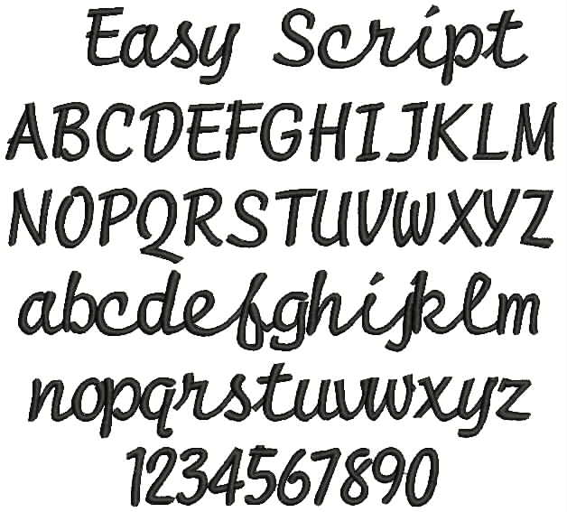 Easy Calligraphy Fonts Easy Calligraphy Fonts
