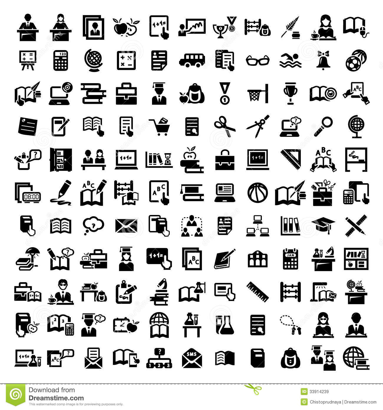 Education Icons Vector Free