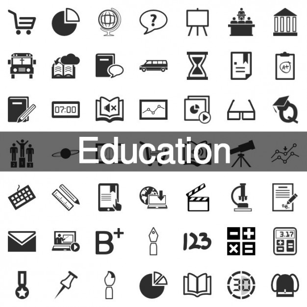 Education Icons Vector Free