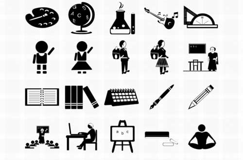 Education Icons Vector Free