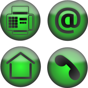 Email Phone and Fax Icon Clip Art Free