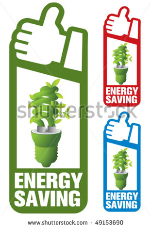 Energy Saving Sign Vector Free