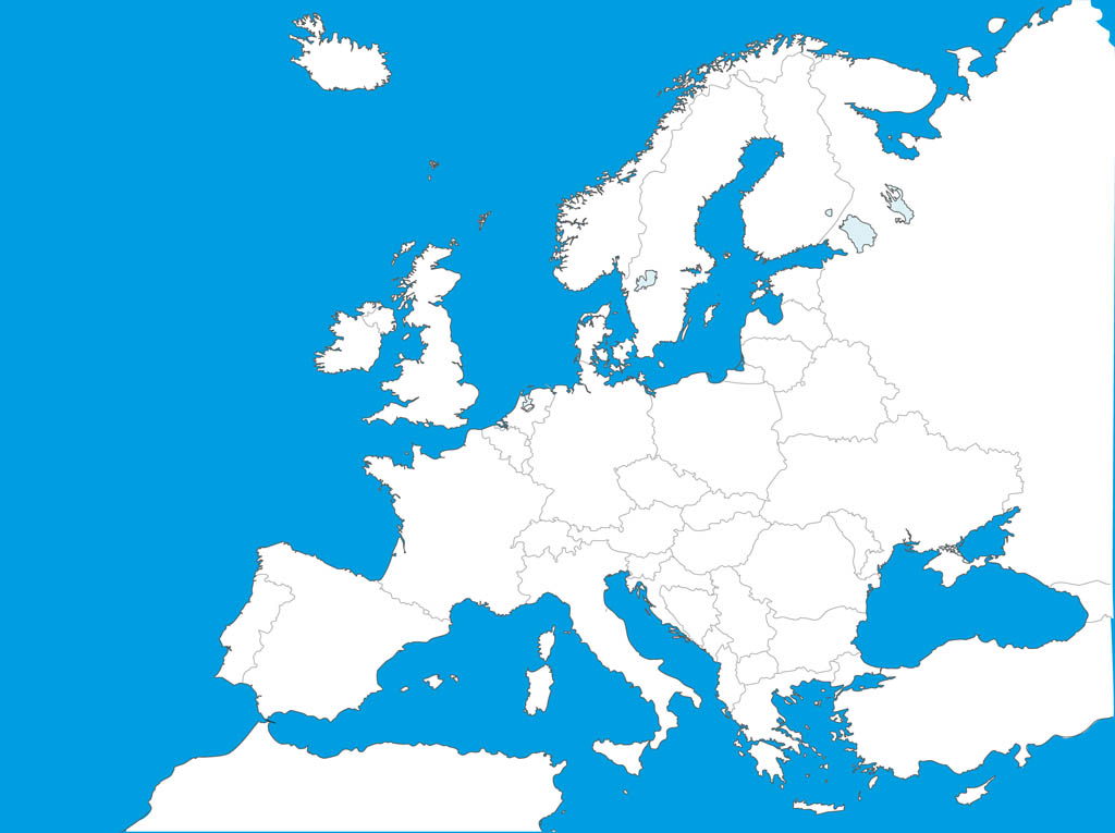 Europe Map Outline