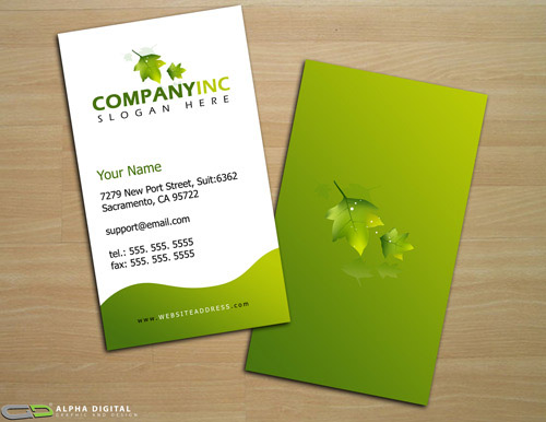 Example Business Card Template