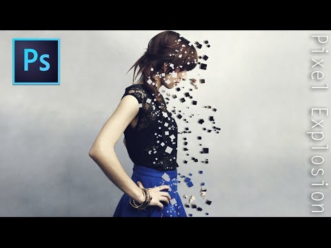 19 Photos of Pixel Explosion Effect Photoshop Tutorial