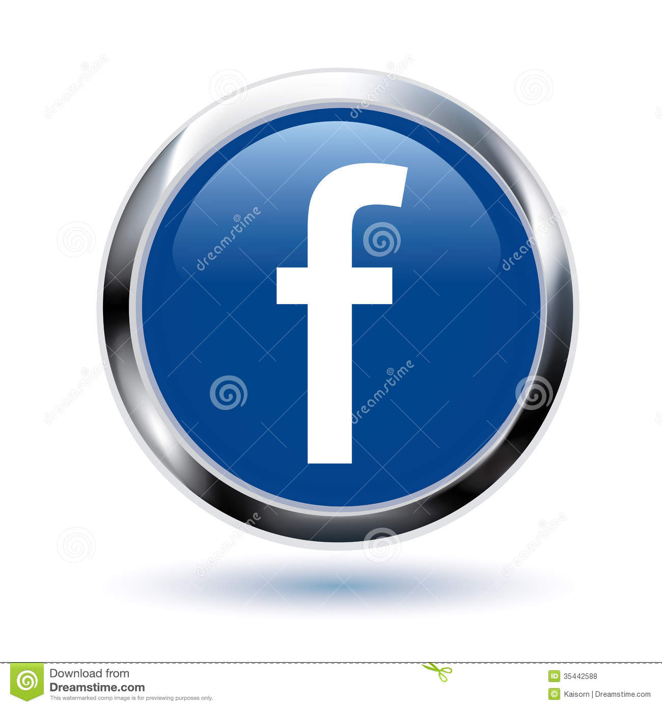Facebook Button White