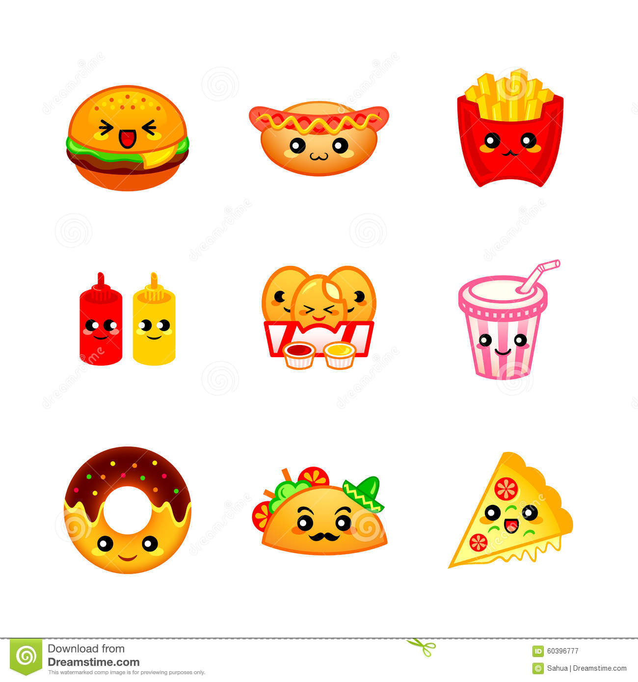 Fast Food Vector Icons