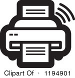 Fax Machine Clip Art Black and White