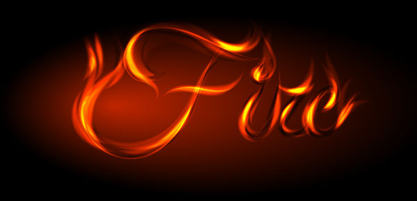 Fire Flames Letters Fonts