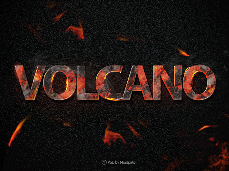 Fire Text Effect Photoshop