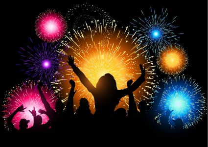Firework Silhouette Vector Free Firework Silhouette Vector Free