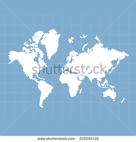 Flat Map Illustration