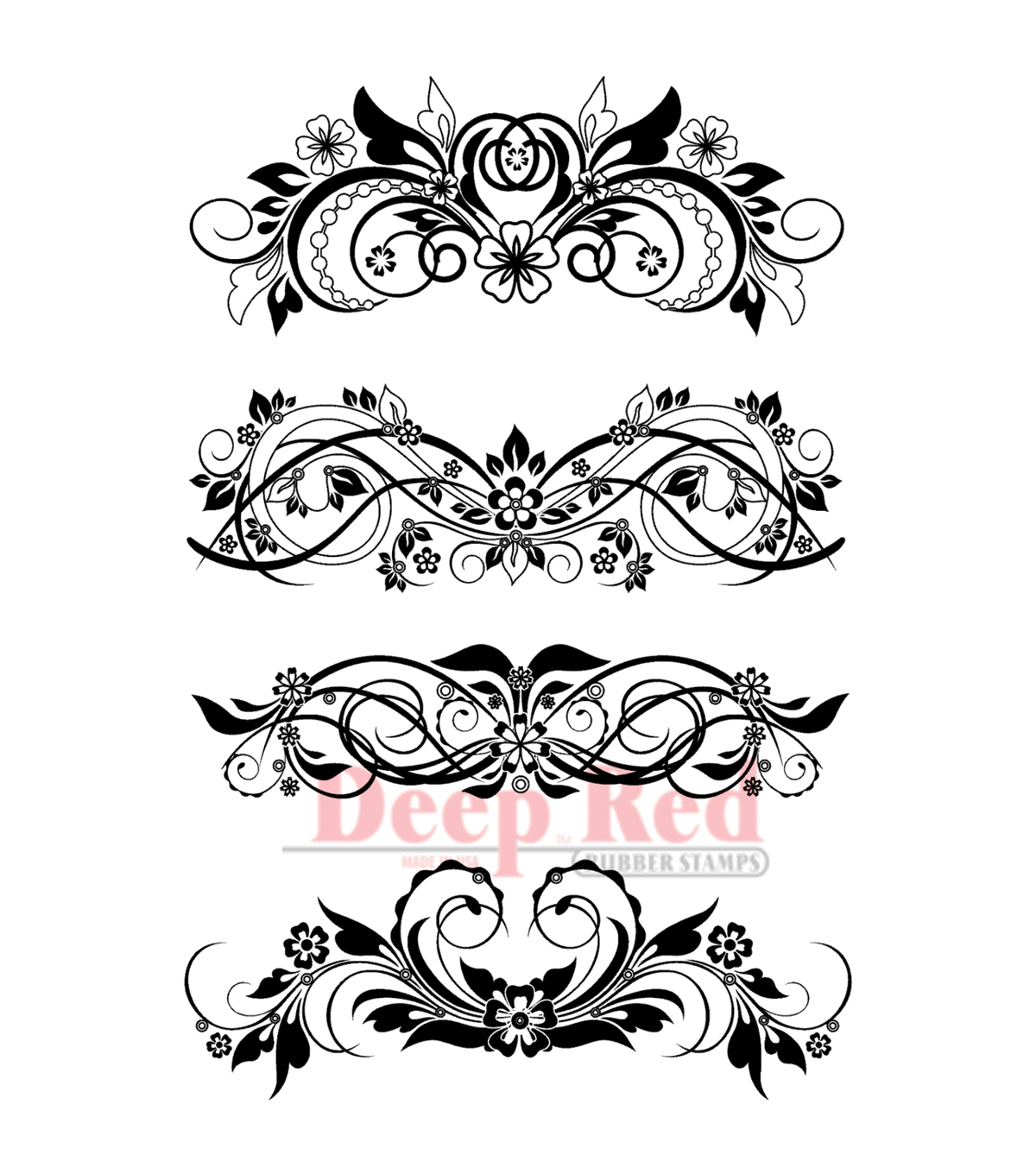 16 Red Flourish Vectors Images