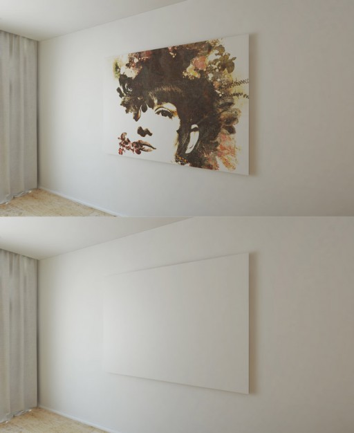 Free Canvas Mock Up Wall