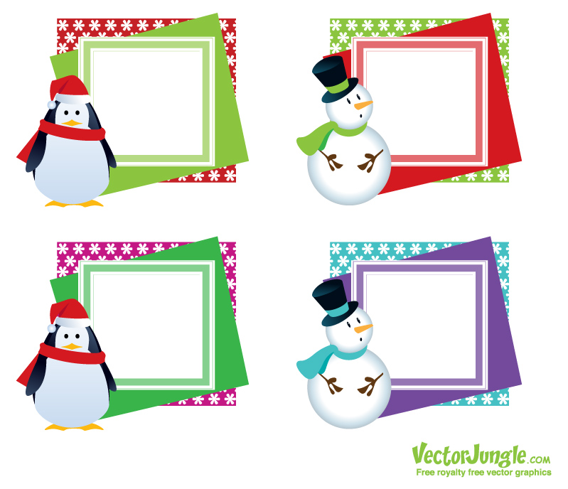 Free Christmas Vector Art Frames