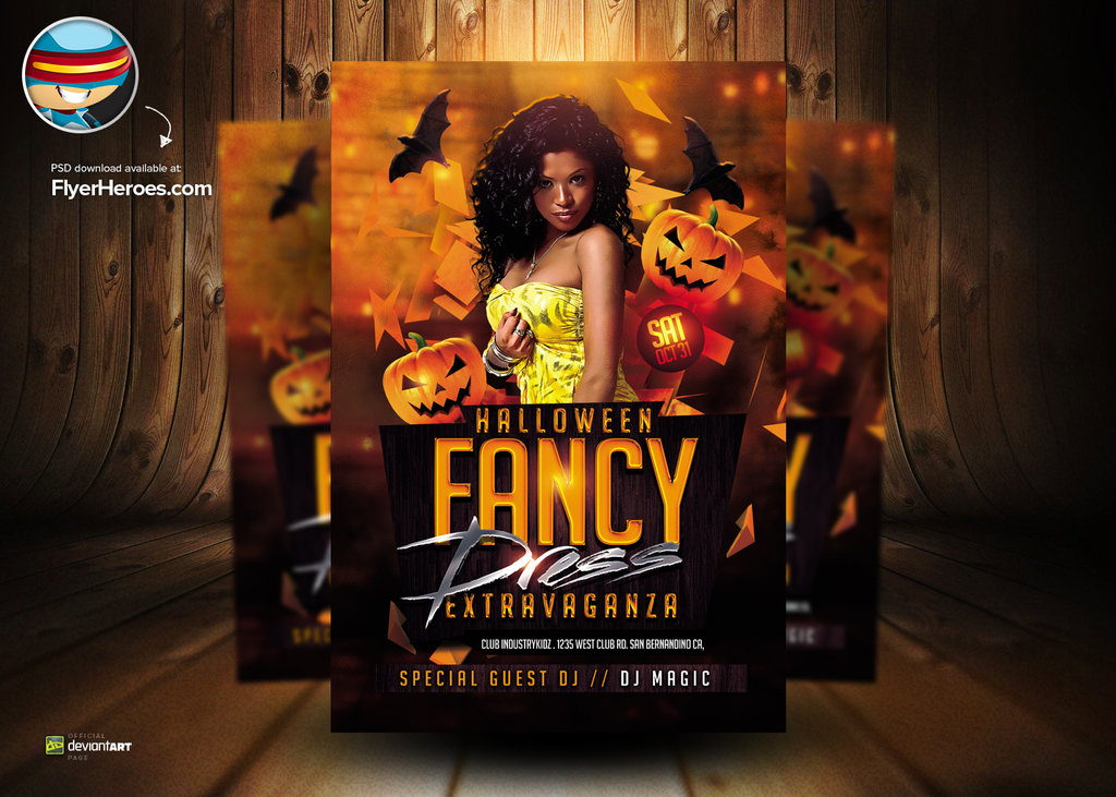 Free Halloween PSD Flyer Template