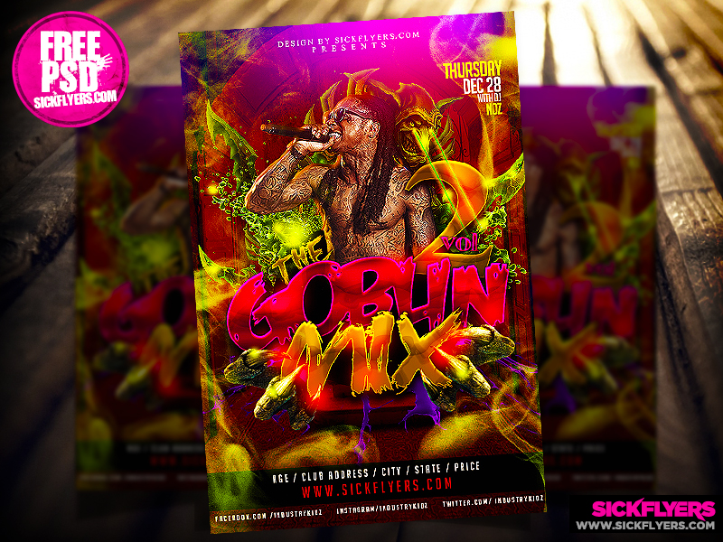 Free Mixtape Cover PSD Templates