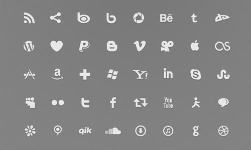 Free Social Media Icons TRANSPARENT White Free Social Media Icons TRANSPARENT White