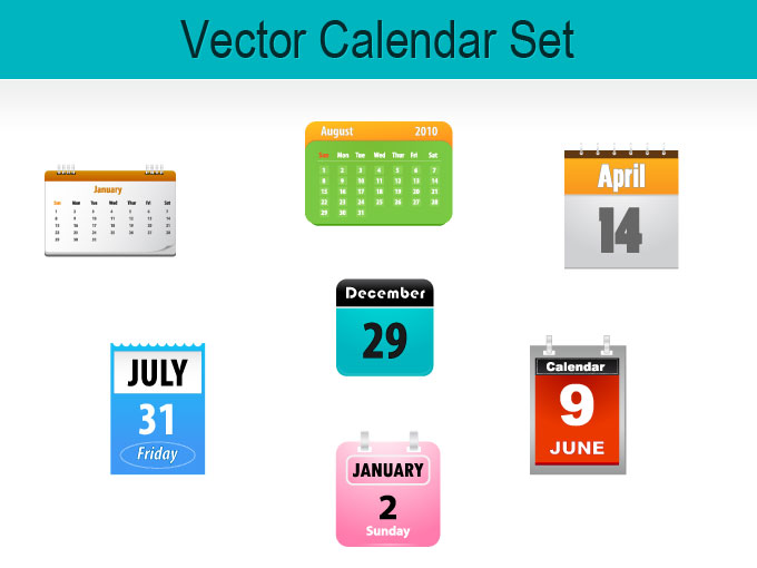 15 Round Calendar Vector Icon Free Images