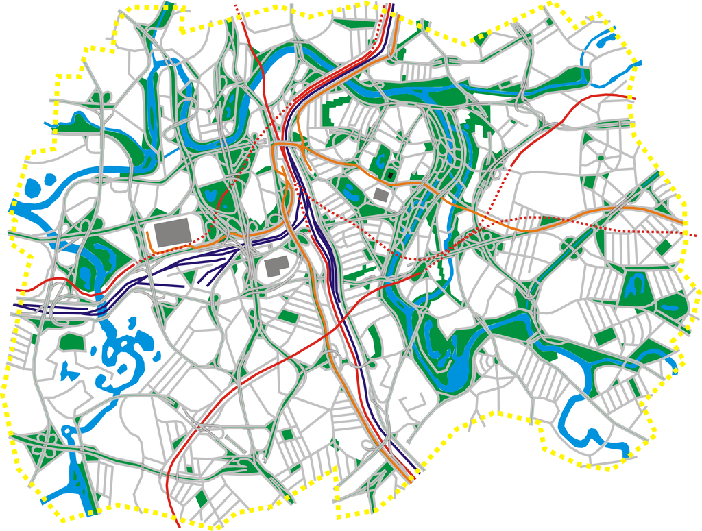 Free Vector City Maps