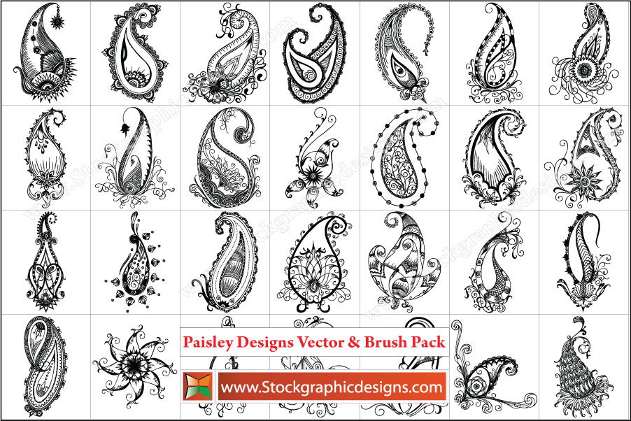 Free Vector Paisley Designs