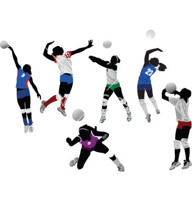 Free Volleyball Vector Art